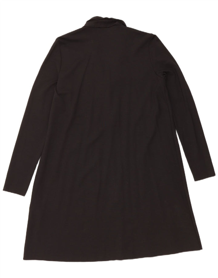 Cos Vestido básico de manga larga para mujer UK 44 Medium Black Lyocell