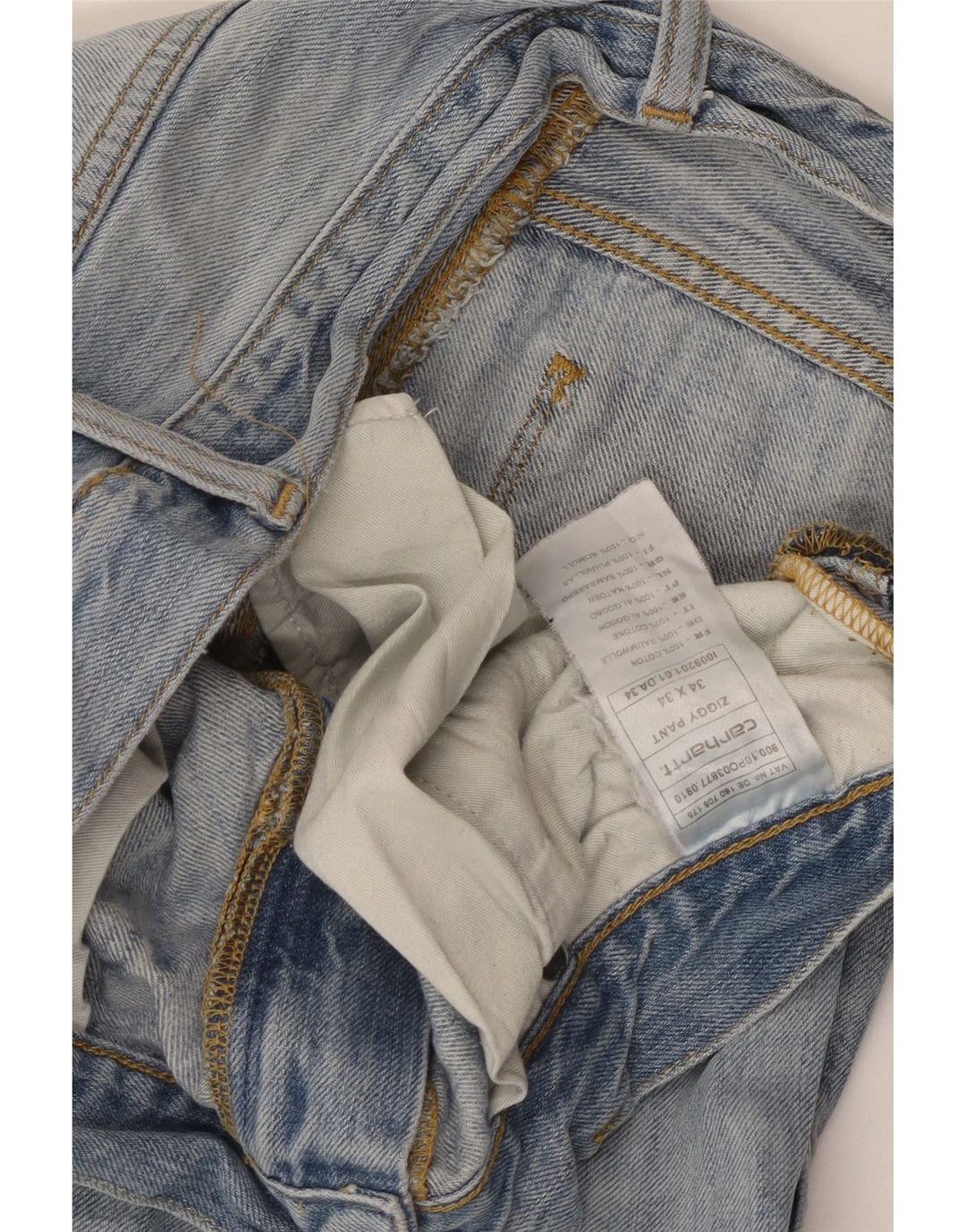 Vaqueros Carhartt Hombre Rectos W34 L28 Algodón Azul