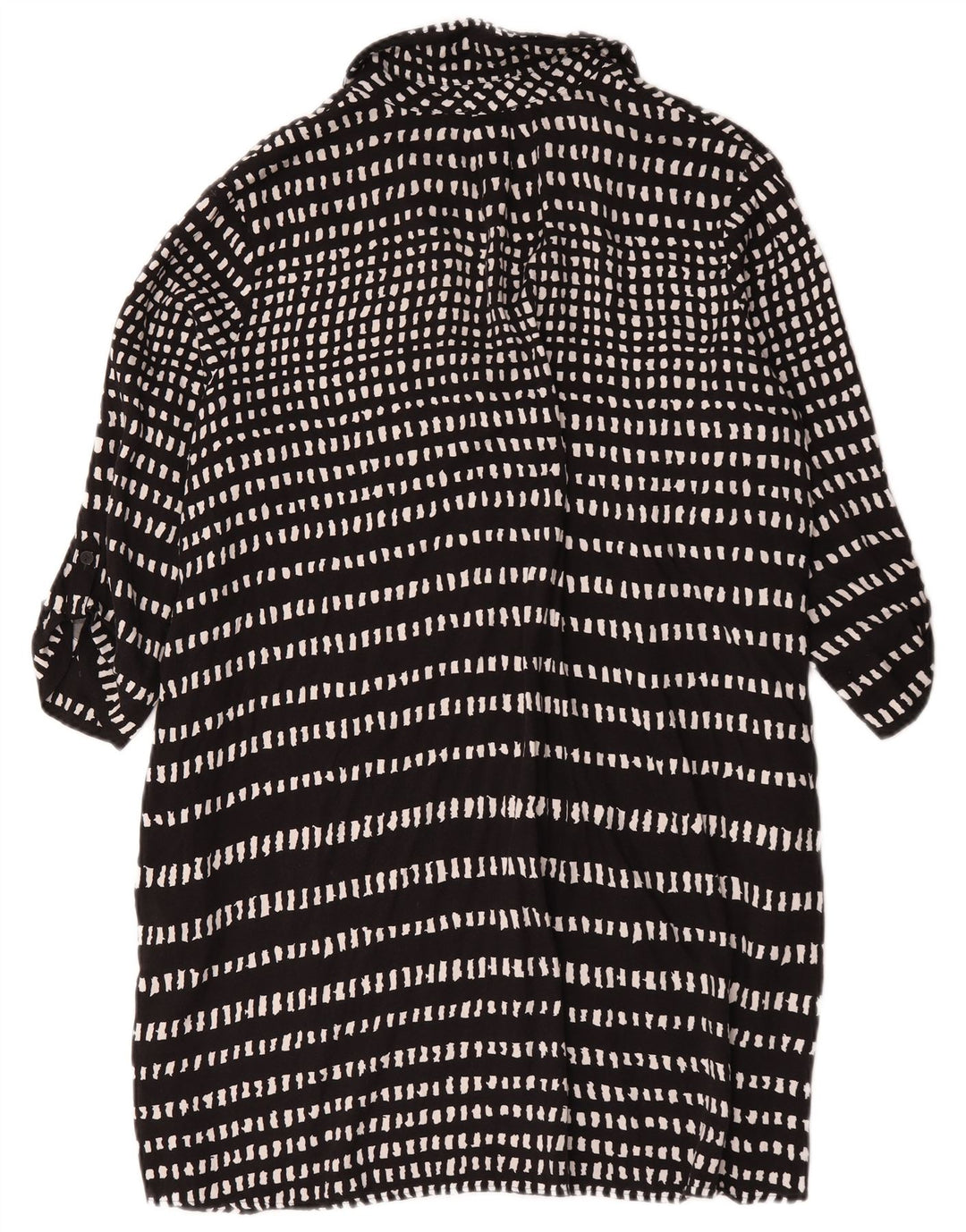 Hobbs Vestido básico de manga 3/4 para mujer UK 40 XL Viscosa geométrica negra