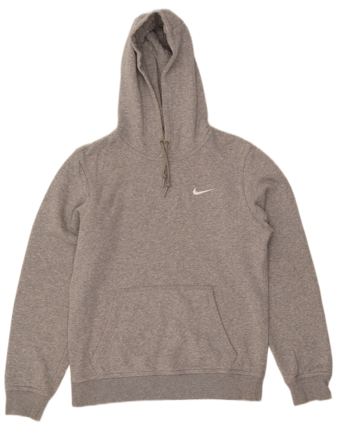 Nike Jersey con capucha para hombre, talla pequeña, algodón moteado gris