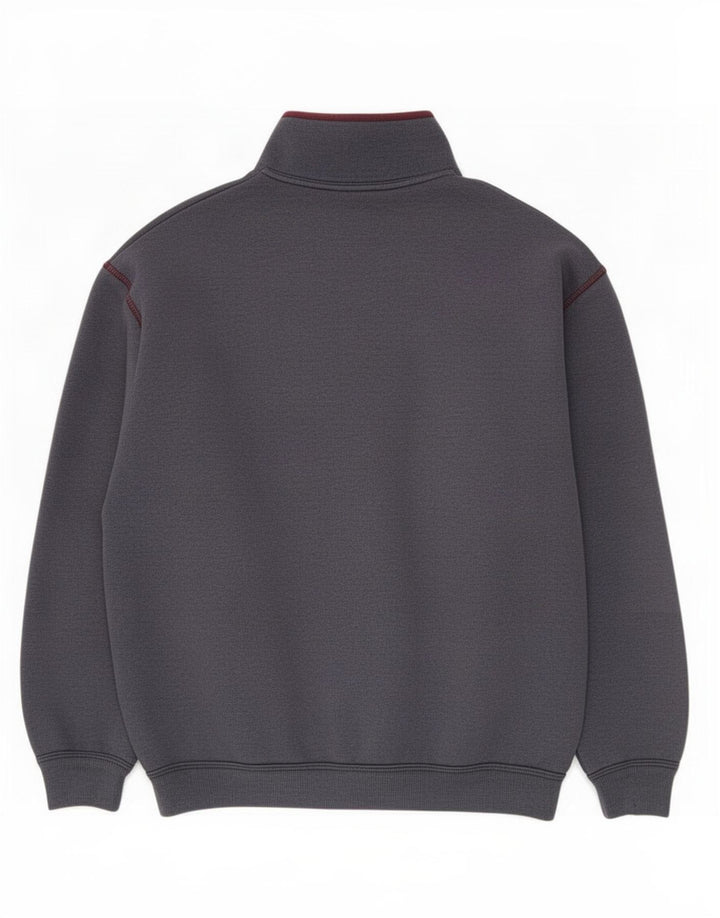 Roby Hombre Sudadera Con Cuello Abotonado Jersey Medium Azul Marino Colorblock Algodón