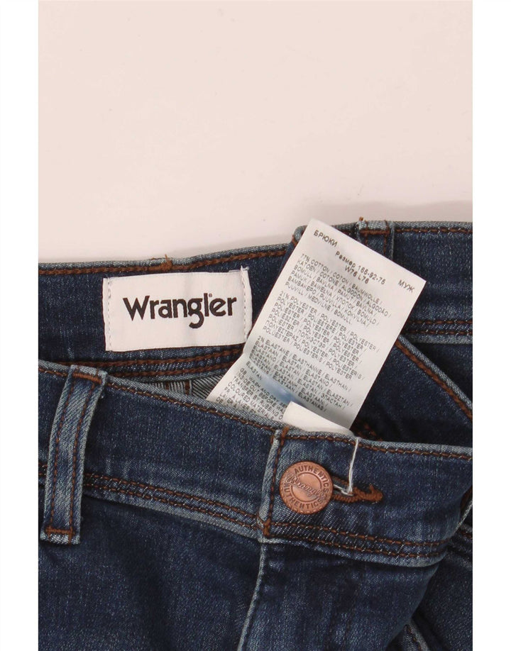 Vaqueros Wrangler Texas Slim para hombre W30 L30 Algodón azul marino