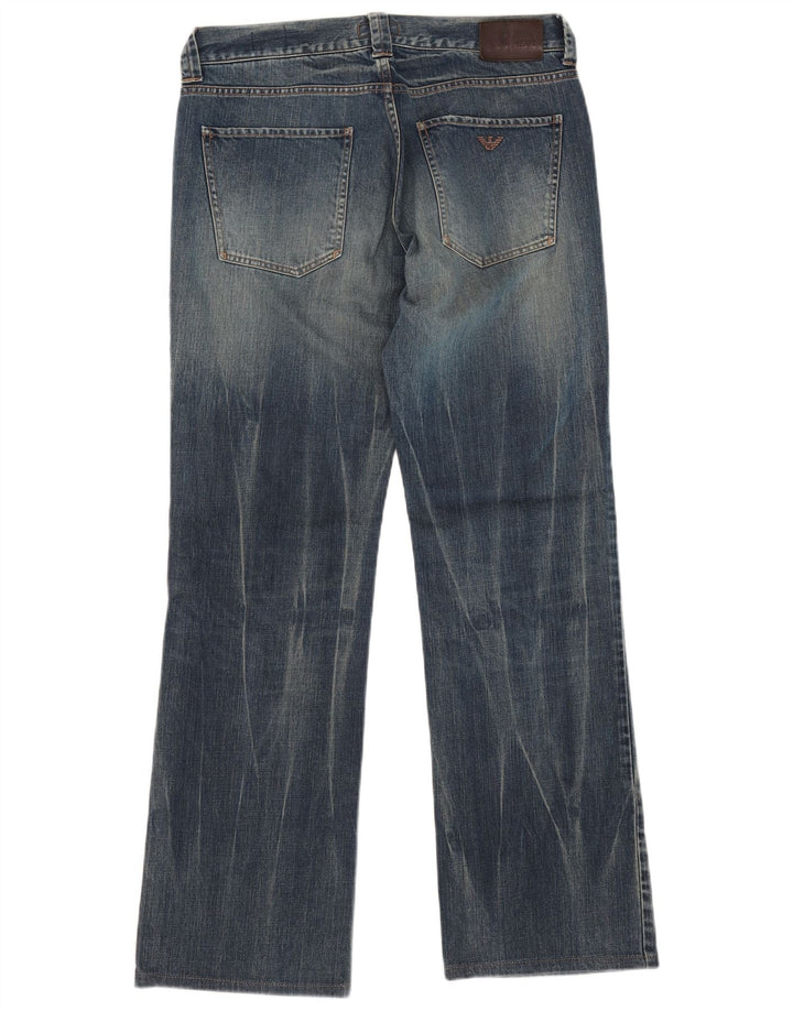 ARMANI Vaqueros Bootcut de corte regular para hombre W33 L32 Algodón azul