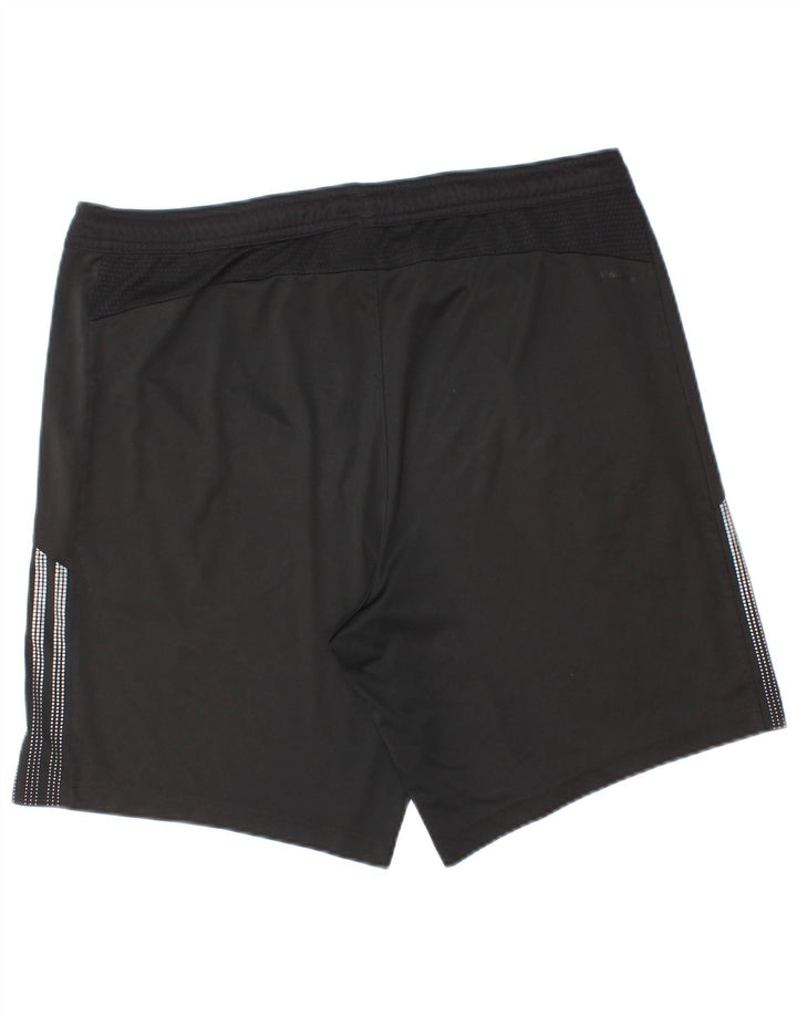 Adidas Pantalones cortos deportivos para hombre XL Negro Poliéster