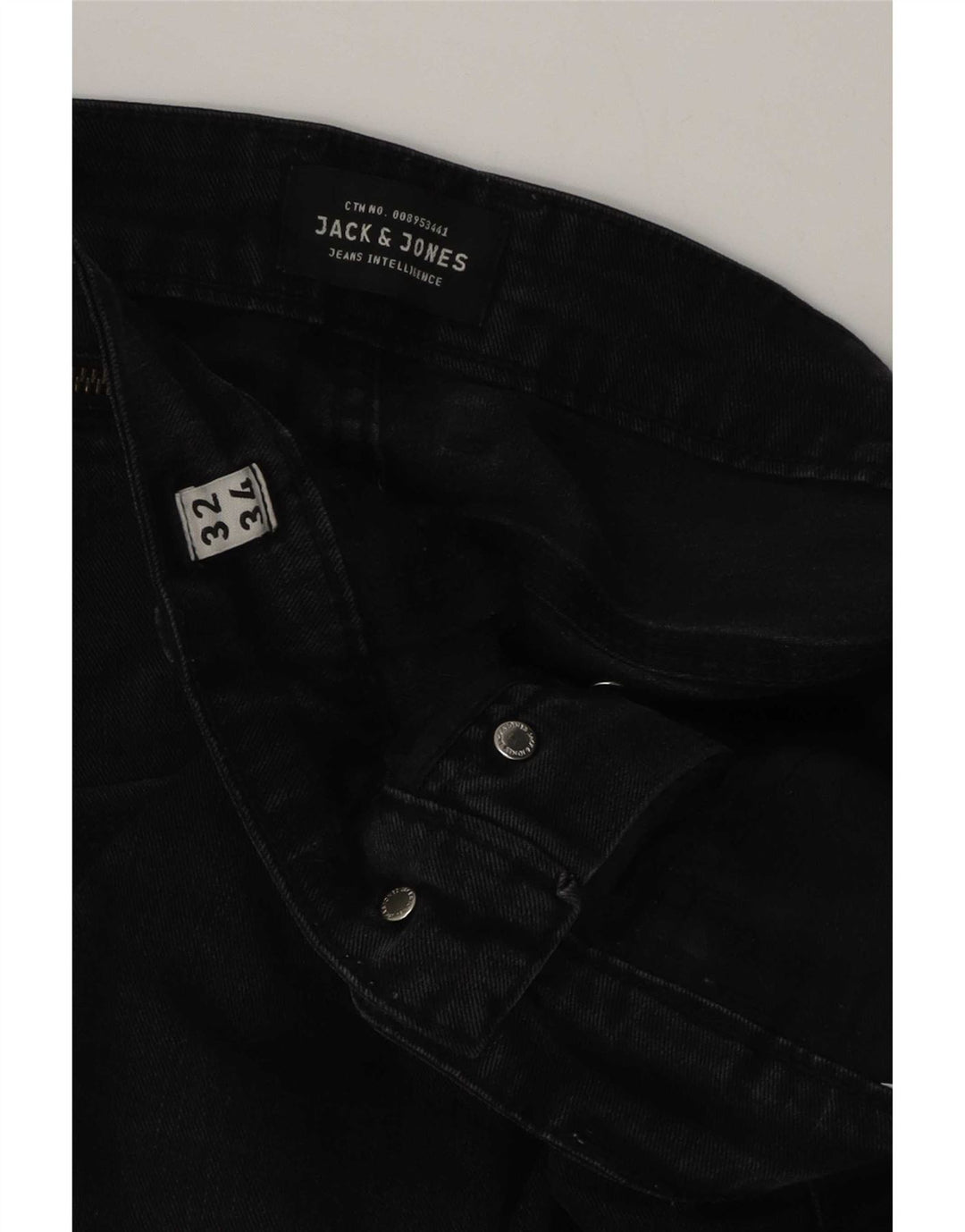 Jack & Jones Vaqueros ajustados para hombre W32 L34 Negro