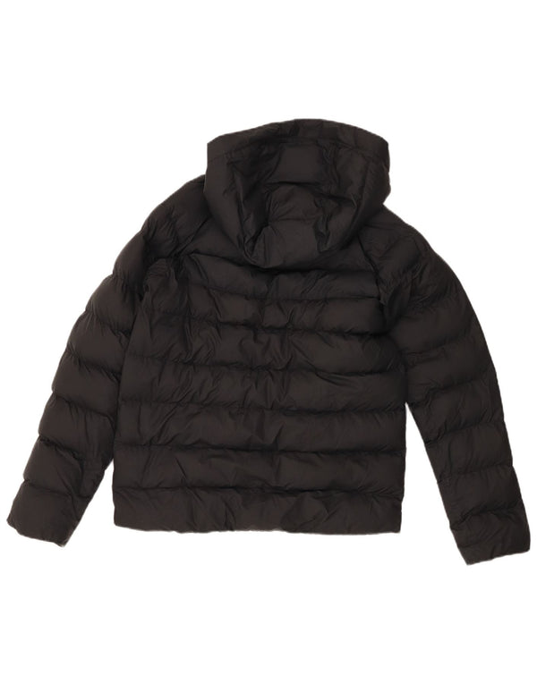 Nike Chaqueta acolchada con capucha para niños 12-13 años Grande Poliéster negro