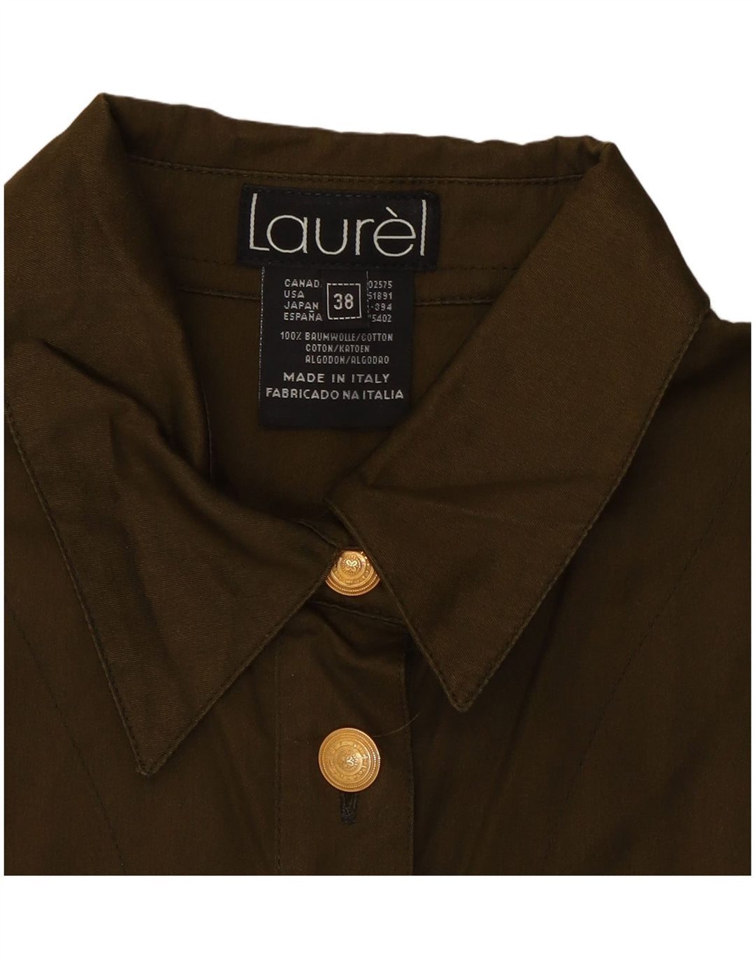 Camisa extragrande para mujer Laurel EU 38 XS Algodón caqui