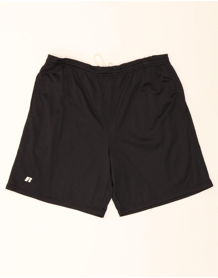 RUSSELL ATHLETIC Mens Sport Shorts Medium  Black Nylon Vintage Russell Athletic and Second-Hand Russell Athletic from Messina Hembry 