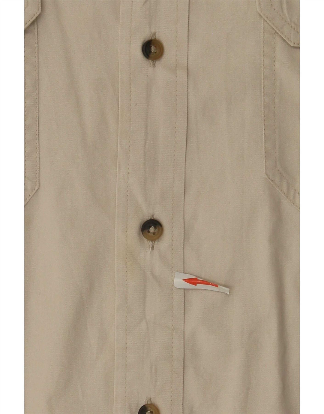 WRANGLER Camisa de manga corta para hombre, talla grande, algodón beige