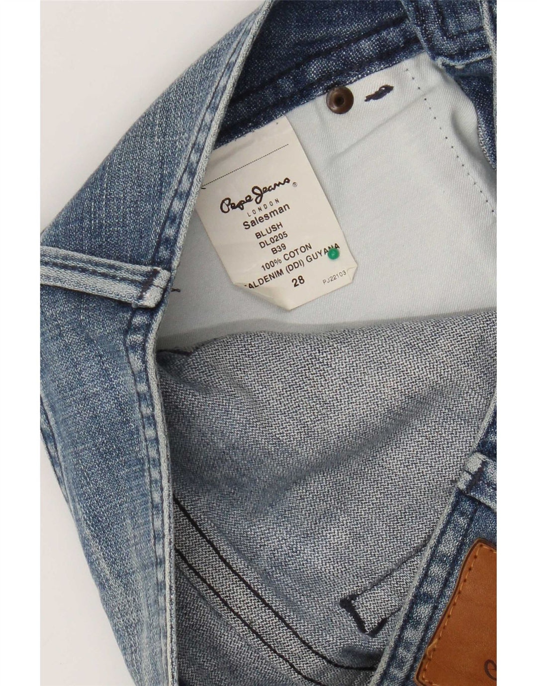 PEPE Jeans Mujer Recta W28 L34 Azul Algodón