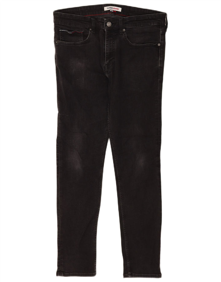 Tommy Hilfiger Vaqueros ajustados para hombre W34 L29 Algodón negro