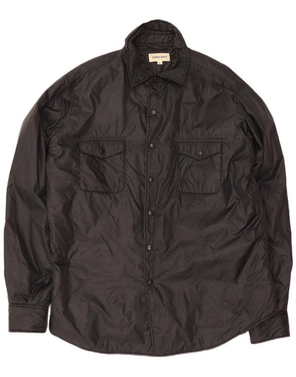 Alberto Aspesi Cazadora Bomber Hombre UK 42 XL Poliamida Negra