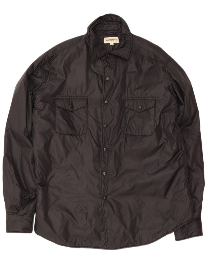 Alberto Aspesi Cazadora Bomber Hombre UK 42 XL Poliamida Negra