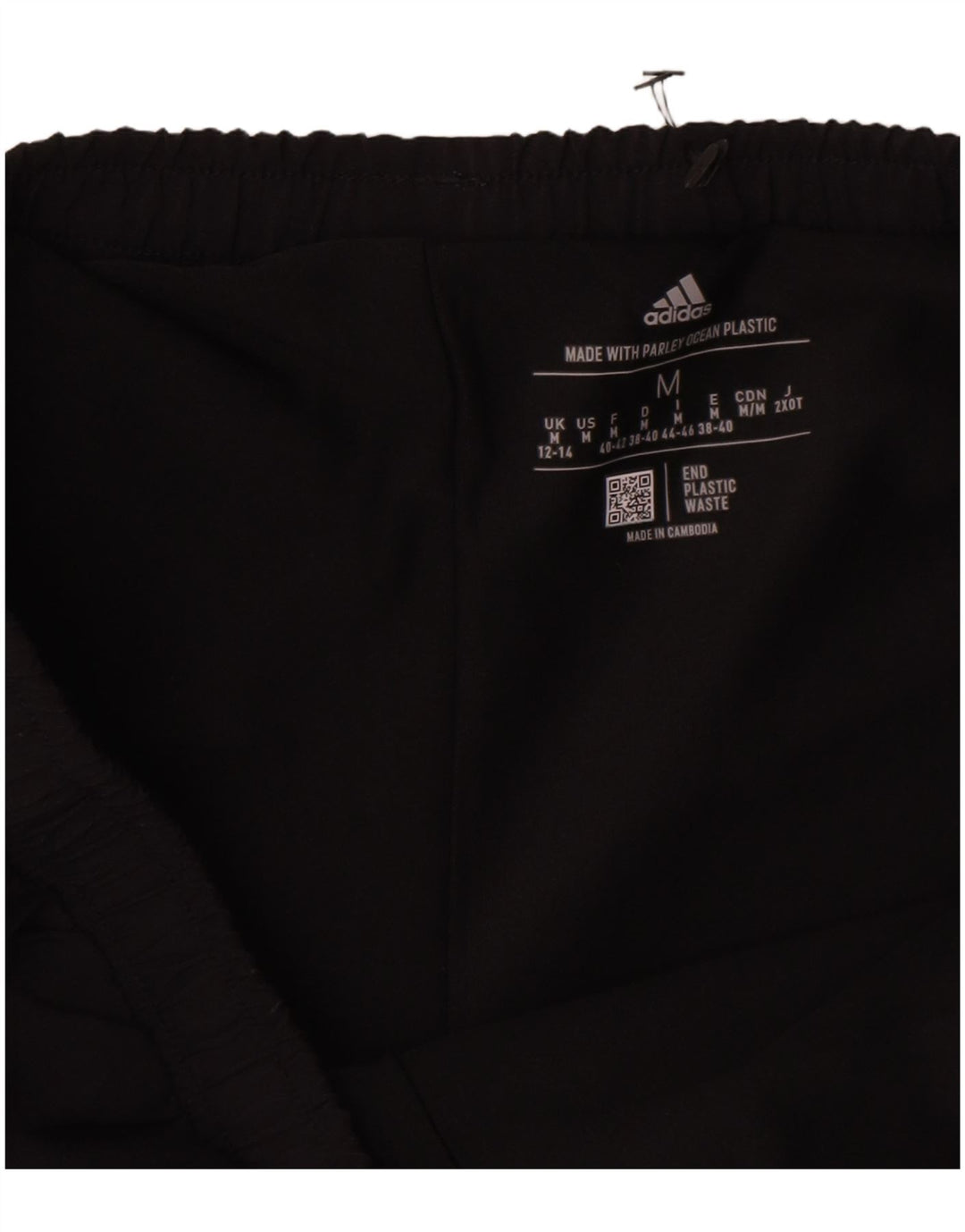 Adidas Pantalones cortos deportivos para mujer UK 12/14 Mediano Negro Poliéster