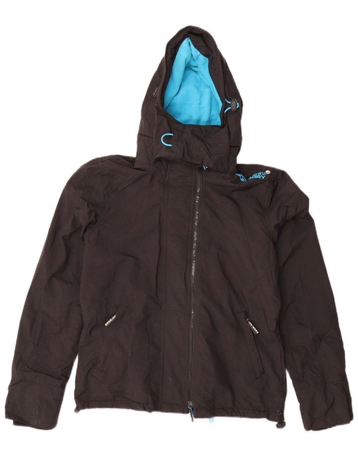 Superdry Chaqueta Cortavientos con Capucha Windcheater para Hombre UK 38 Medium Negro