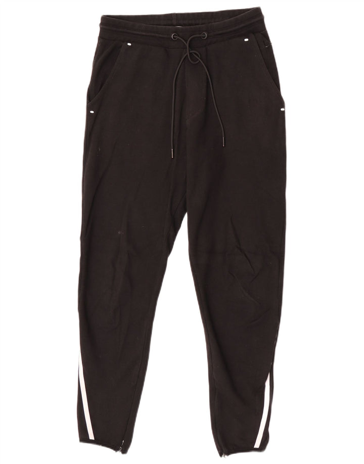 Zara Hombre Pantalón Chándal Pequeño Algodón Negro