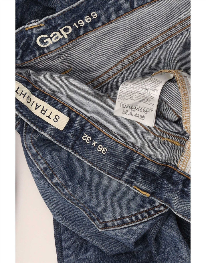Vaqueros rectos Gap para mujer W36 L32 Algodón azul