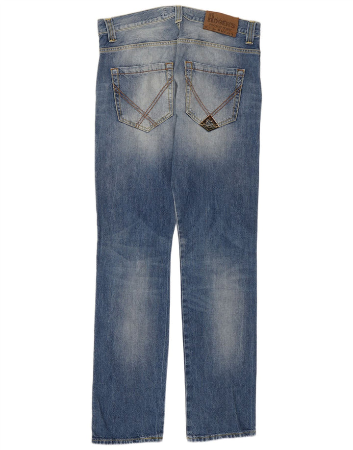 Roy Rogers Jeans rectos para hombre IT 48 Medium W34 L35 Algodón azul