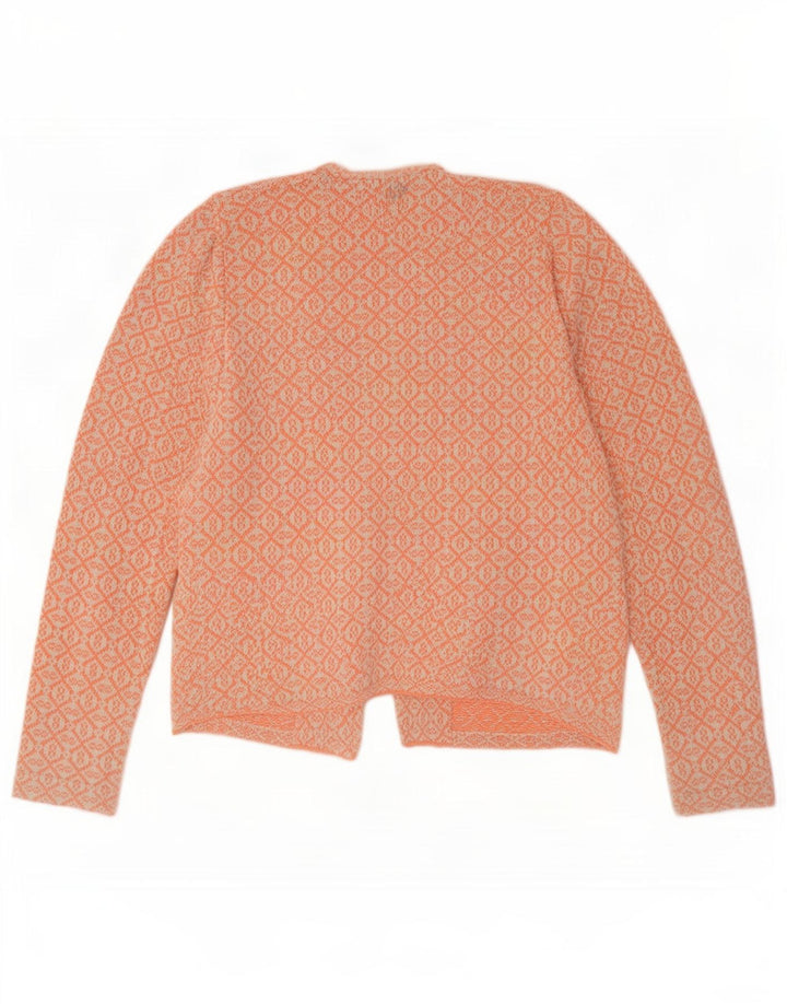 Odd Molly - Cárdigan extragrande para mujer, talla 2, color naranja medio, geométrico