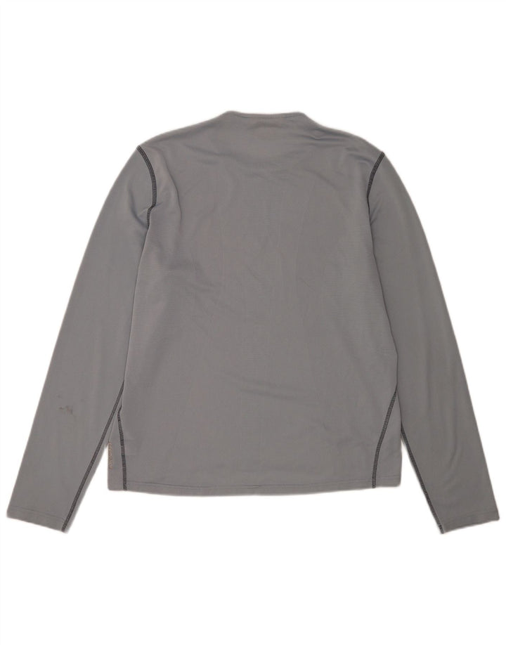 Adidas Hombre Climacool Top Manga Larga Poliéster Gris Medio