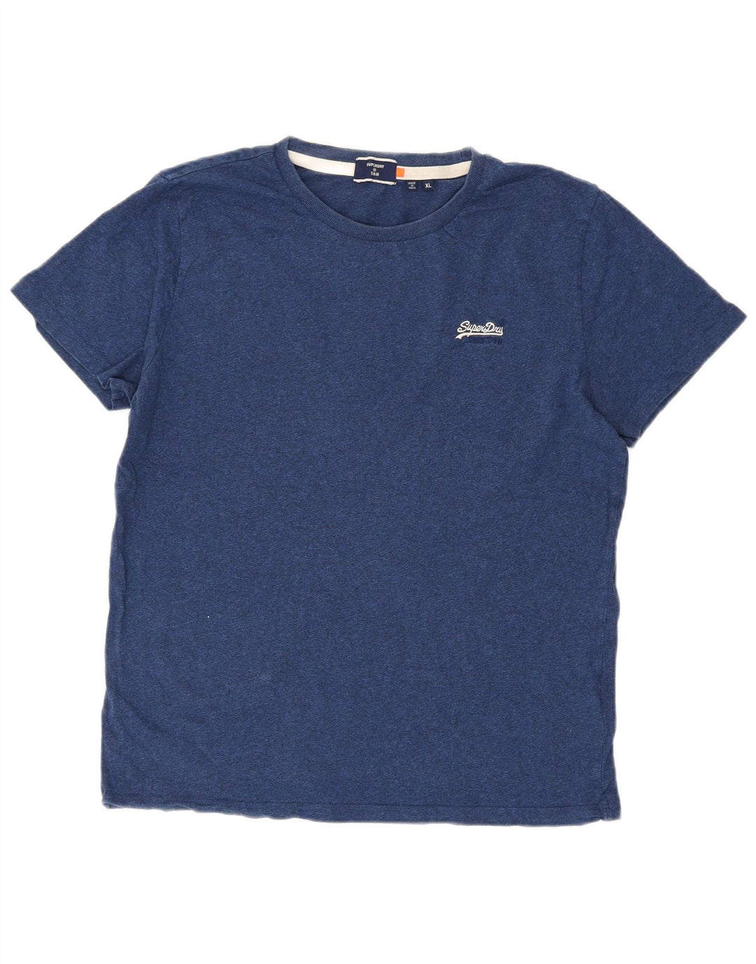 Superdry Hombre Camiseta Top XL Azul Marino Algodón