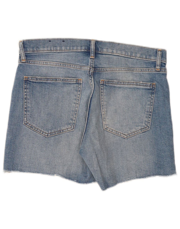 Shorts De Mezclilla De Talle Medio Para Mujer Gap W26 Algodón Azul Pequeño