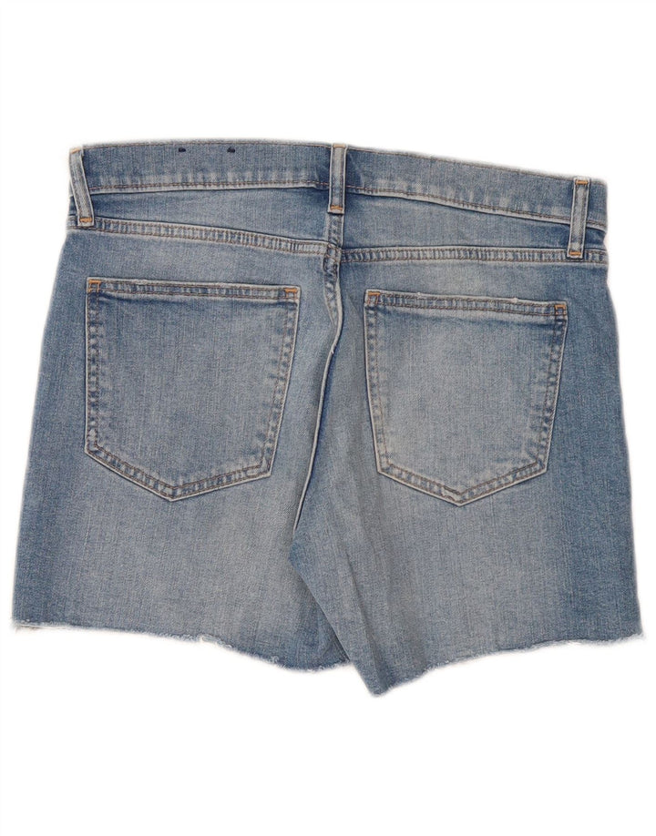 Shorts De Mezclilla De Talle Medio Para Mujer Gap W26 Algodón Azul Pequeño