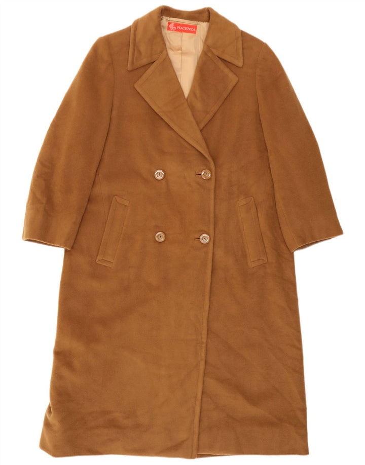 Piacenza Abrigo cruzado para mujer UK 42 Medio Beige