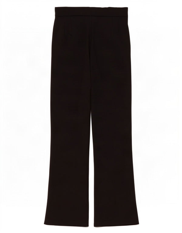 Zara Mujer Pantalones Casuales Acampanados Pequeño W26 L26 Negro