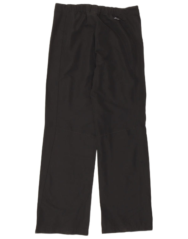 Adidas Pantalones rectos para mujer UK 12 Medium W30 L31 Poliéster negro