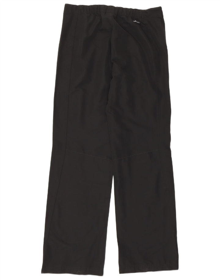 Adidas Pantalones rectos para mujer UK 12 Medium W30 L31 Poliéster negro