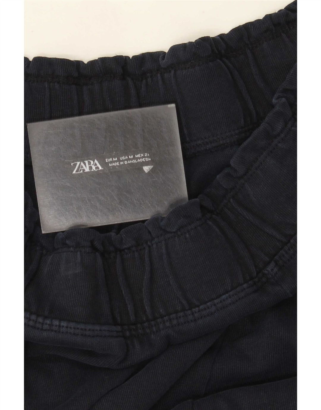 Zara Mujer Pantalones Anchos UK 44 Medium Azul Marino