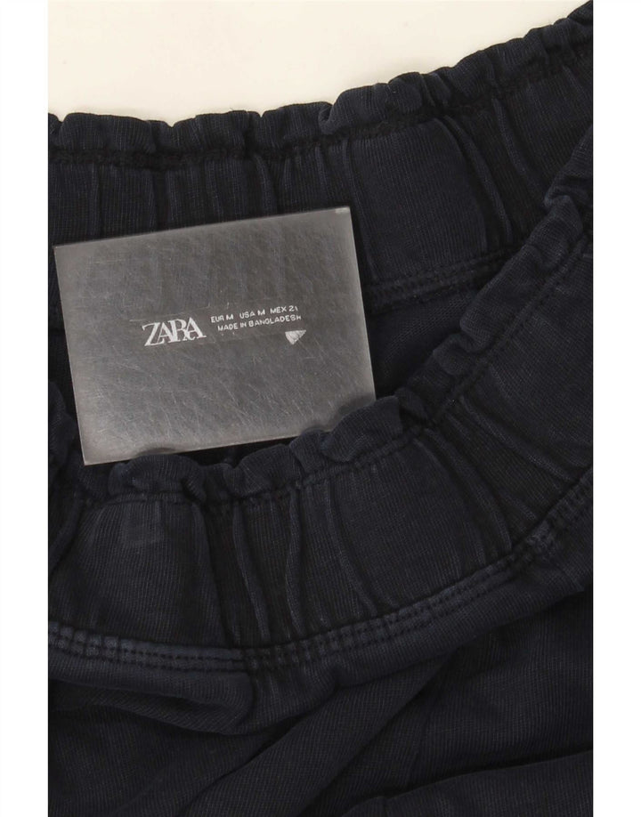 Zara Mujer Pantalones Anchos UK 44 Medium Azul Marino