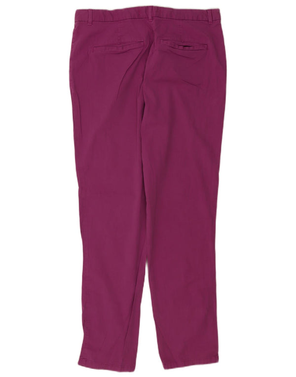 Marks & Spencer Pantalones chinos ajustados para mujer UK 12 MediumW30 L30 Púrpura