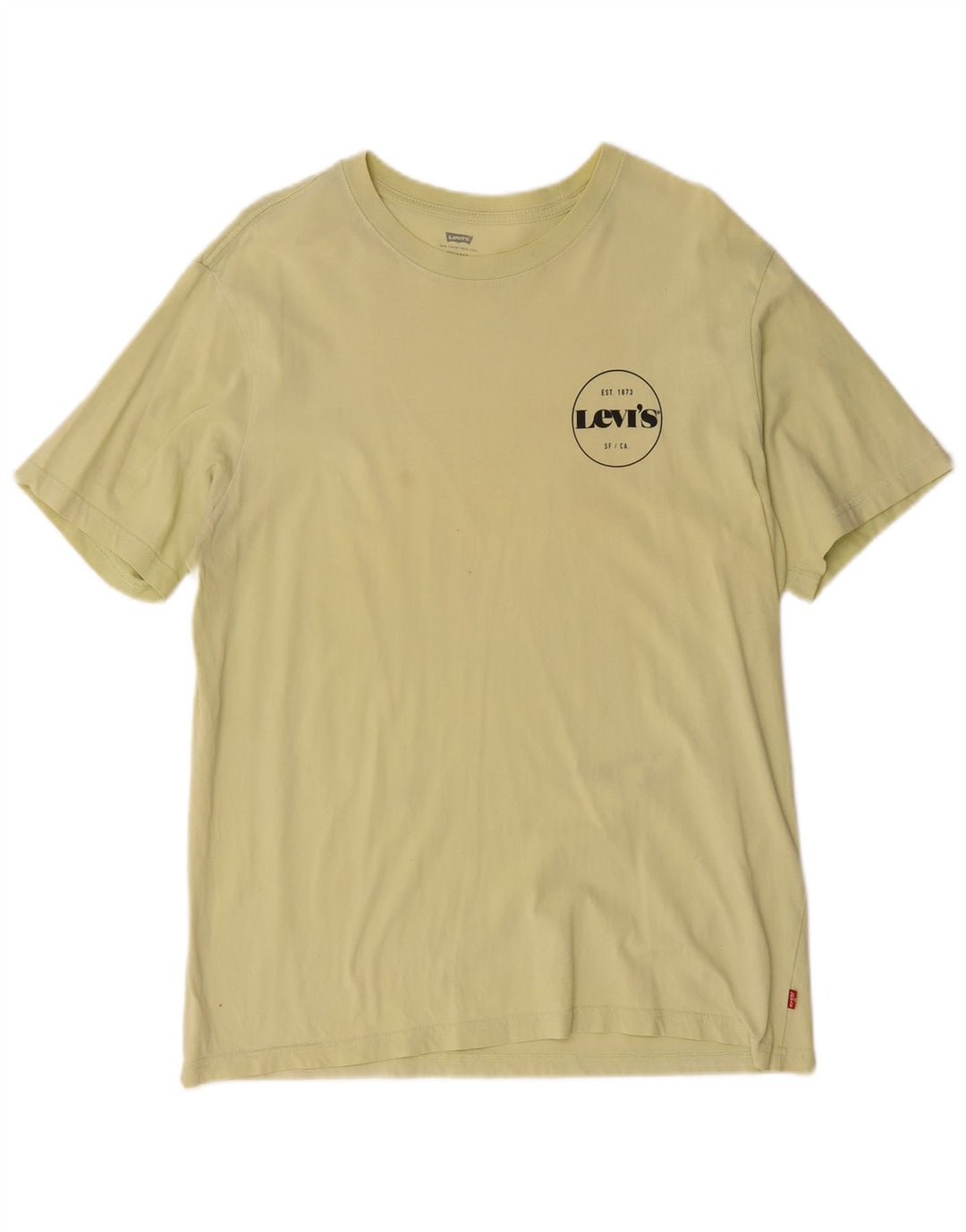Levi's Hombre Camiseta Relaxed Top Algodón Amarillo Medio