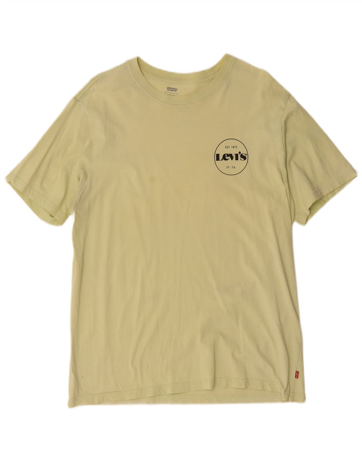 Levi's Hombre Camiseta Relaxed Top Algodón Amarillo Medio