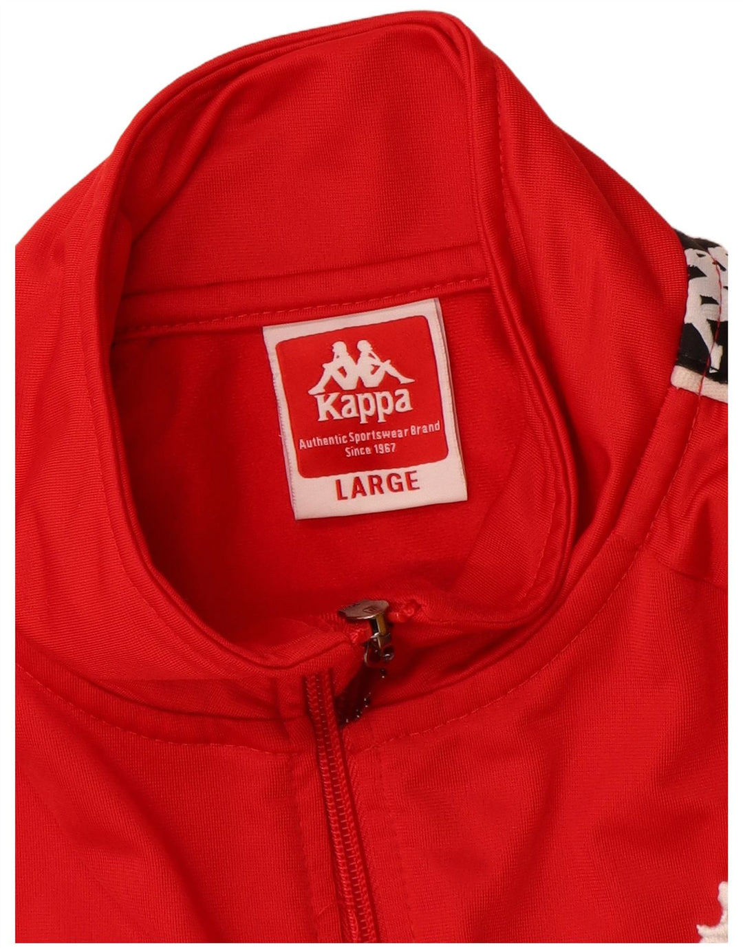 KAPPA Chaqueta superior de chándal con gráfico para mujer UK 40 Large Red Colourblock