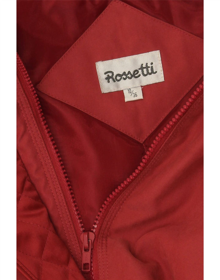 ROSSETTI Womens Oversized Padded Coat UK 10 Small Red Polyester Vintage Rossetti and Second-Hand Rossetti from Messina Hembry 