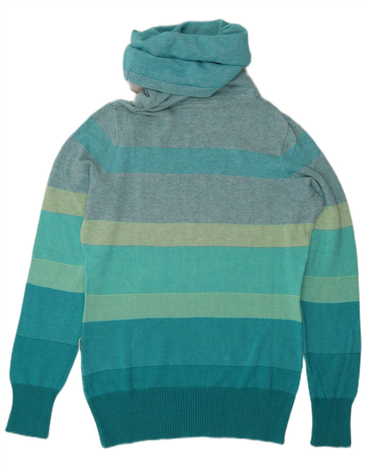 Kappa Hombre Jersey Con Cuello Vuelto Jersey De Algodón A Rayas Azul Medio