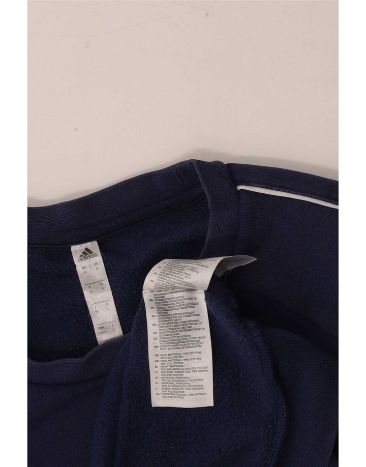 Adidas Hombre Sudadera Jumper Medium Azul Marino Algodón