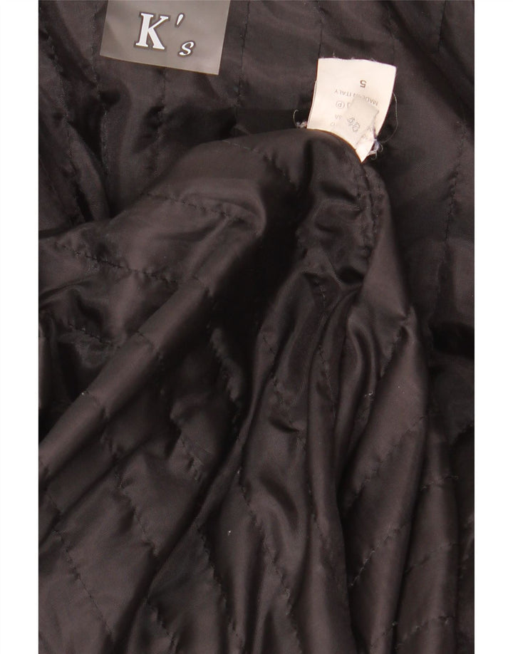 Chaqueta de cuero para mujer K'S IT 48 XL Negro