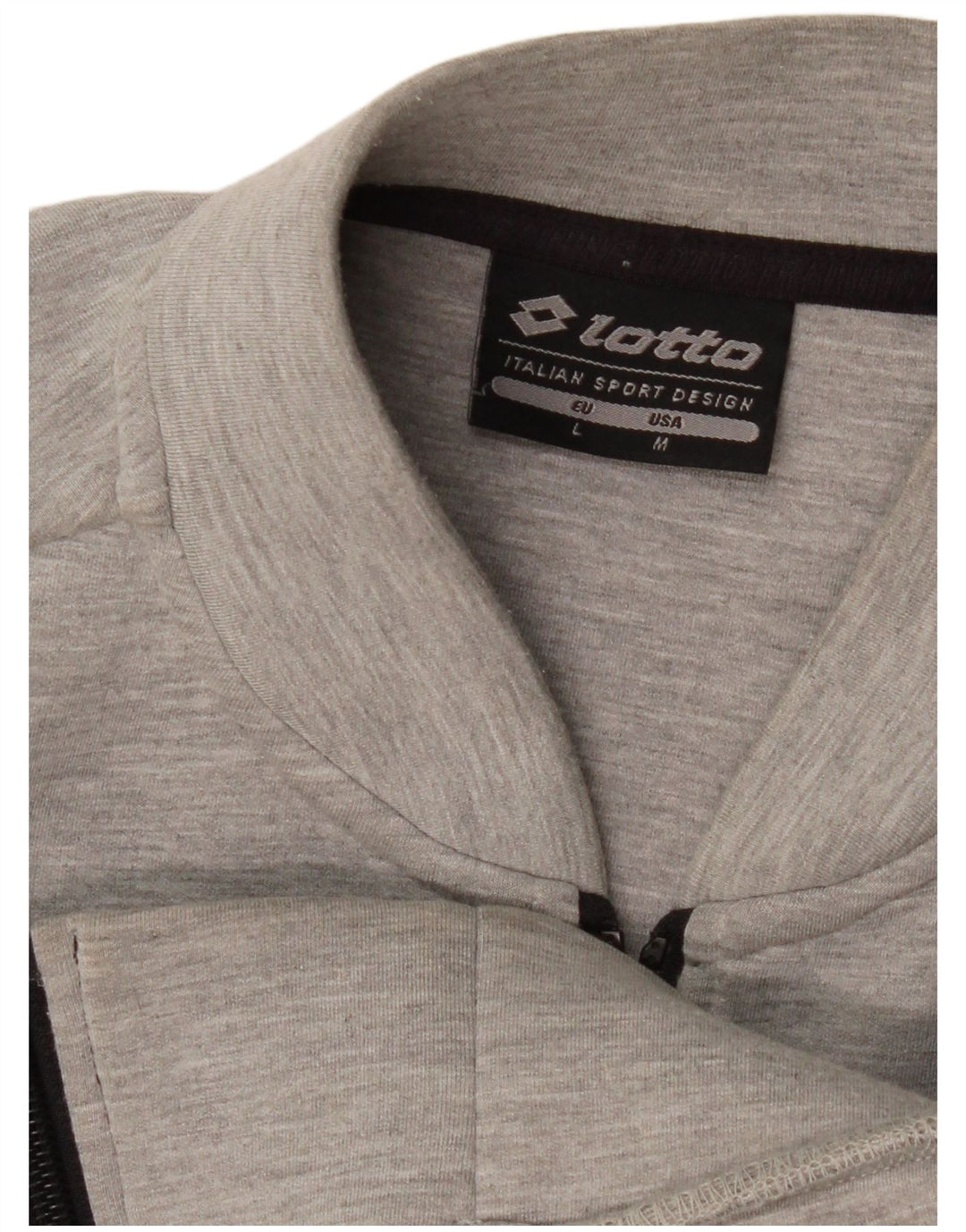 Lotto Hombre Chaqueta De Chándal Top Gris Medio Moteado