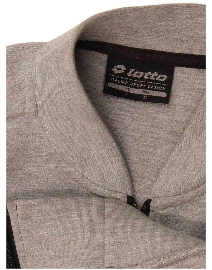 Lotto Hombre Chaqueta De Chándal Top Gris Medio Moteado