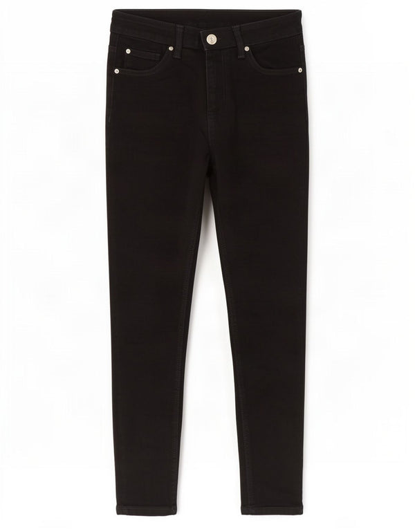 Marks & Spencer Vaqueros pitillo para mujer UK 10 Small W28 L26 Algodón negro