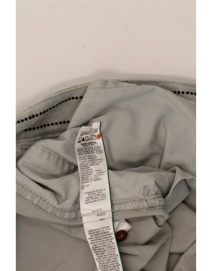 Marks & Spencer Pantalones cortos chinos para mujer UK 16 Large W36 Algodón gris