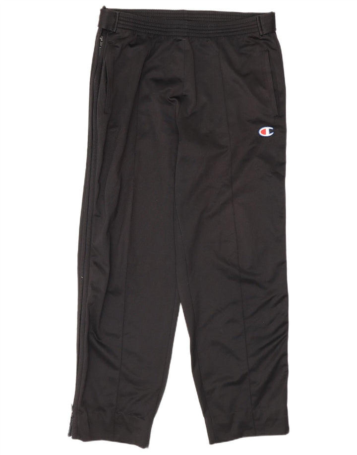 Champion Pantalones De Chándal Para Hombre Poliéster Negro Mediano