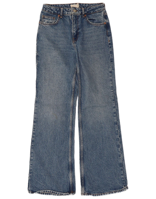 Vaqueros Acampanados Relajados Mujer Topshop W26 L30 Algodón Azul