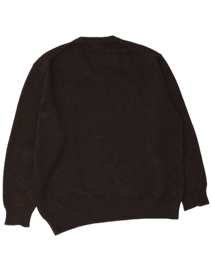 Fred Perry Jersey Con Cuello En V Para Hombre De Lana Gris Grande