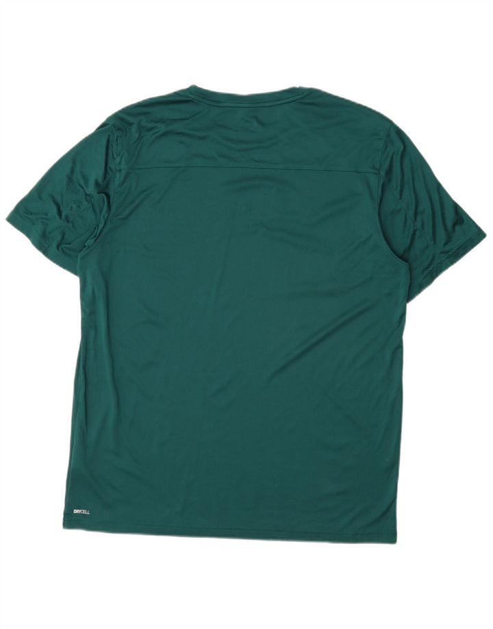 PUMA Camiseta gráfica para hombre Top grande poliéster verde