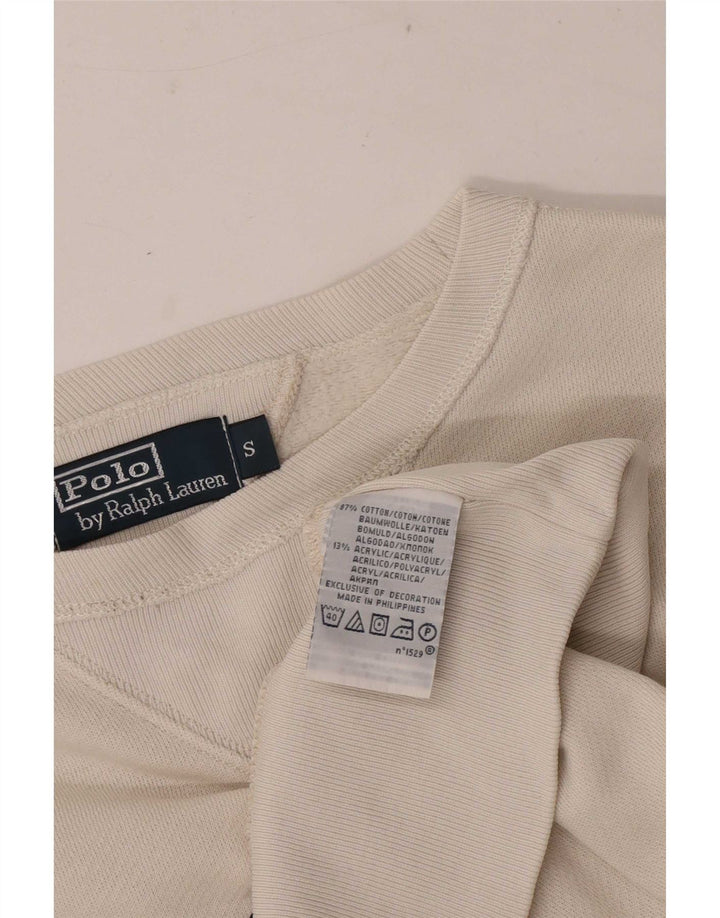 Polo Ralph Lauren Hombre Sudadera Gráfica Jersey Pequeño Blanco Roto